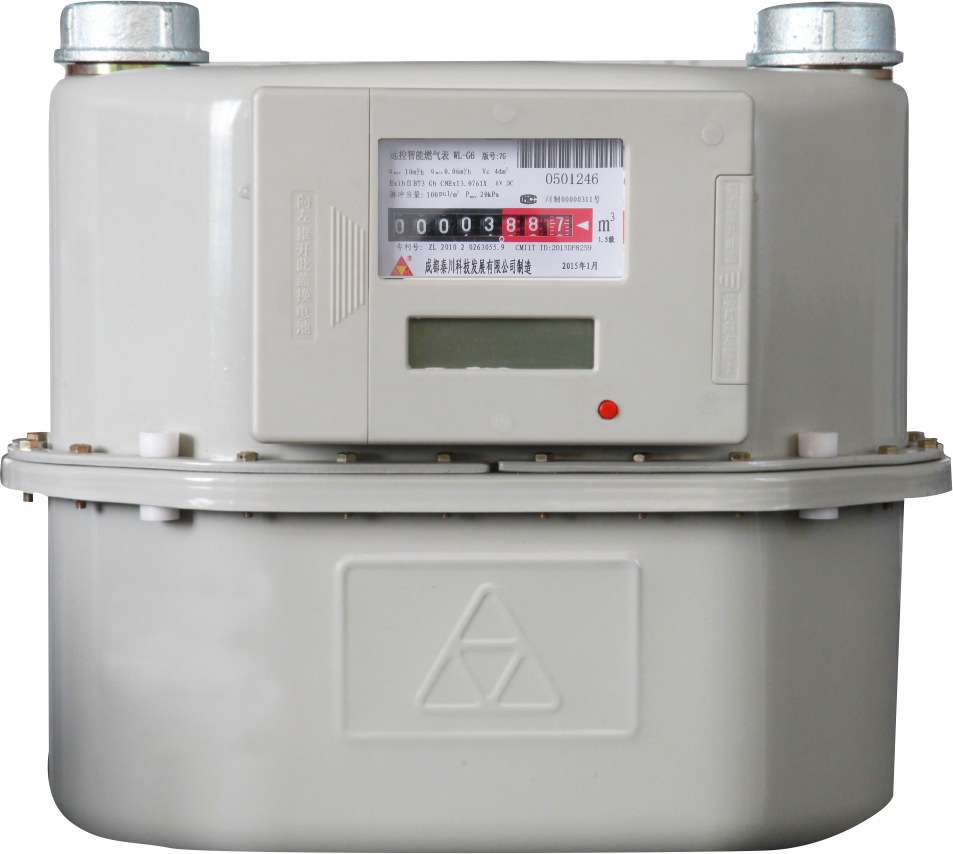 Remotely controlled intelligent gas meter